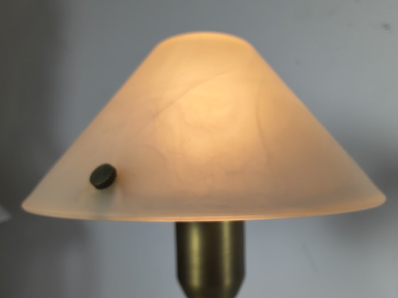 Image 1 of 2 Minimalist table lamps with alabaster glass