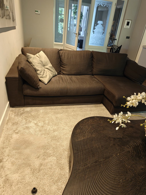 Comfortable 3 seater sofa with double back cushions and island