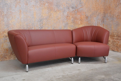 NEW upholstered Leolux Pupilla designer corner sofa