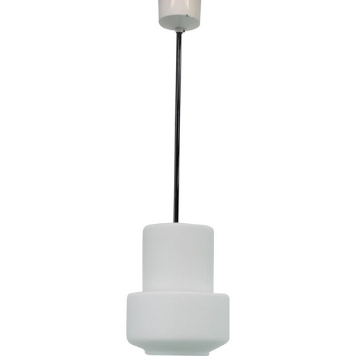 Lampada a sospensione vintage in acciaio cromato per Napako, Cecoslovacchia, 1970