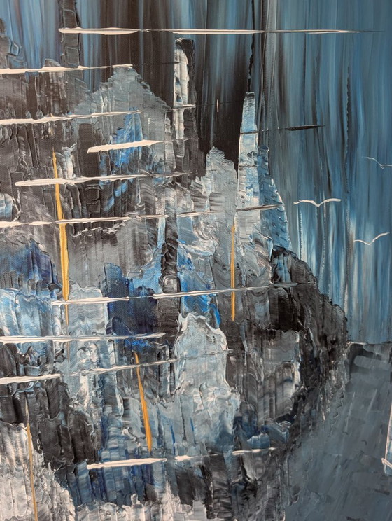 White Boats in the City – Paintings & Drawings, Canvas (photo 4 of 6)