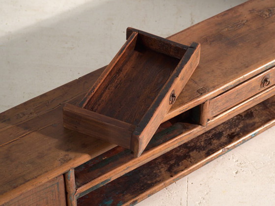 Mobile basso antico in legno di olmo – Cina, circa 1900 – Credenze con vetrina, Rustic (photo 25 of 40)