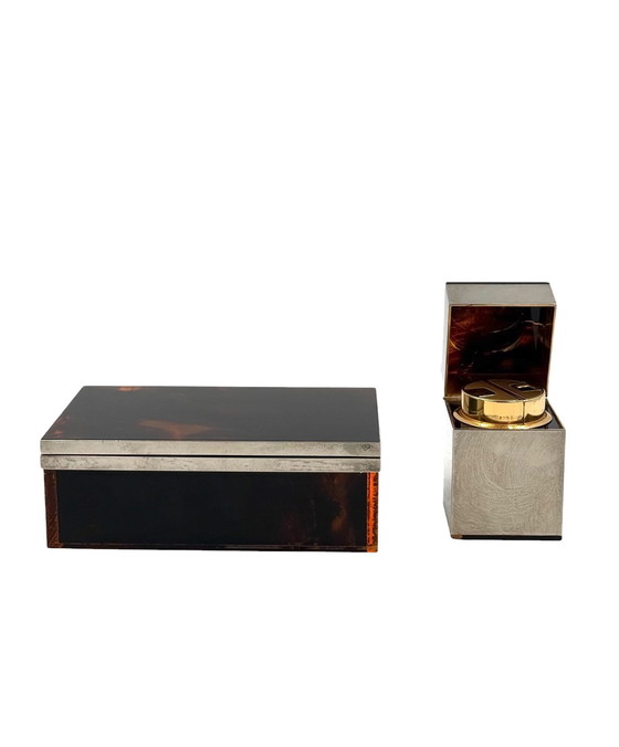 Image 1 of Hollywood Regency Luxury Smoking Set, Italy 1970