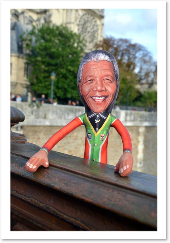 Image 1 of Nelson Mandela-cadeau | Nelson Mandela-decoratie | Kunstpop voor verzamelaars | Cadeau met thema zwarte geschiedenis