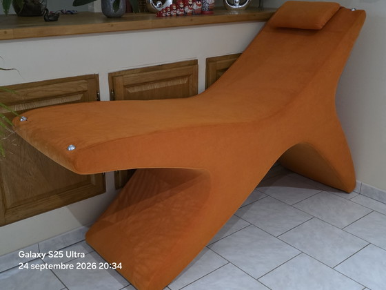 Design Sessel – Beltà, Verstellbarer relaxsessel, Textile, Wood (photo 5 of 5)