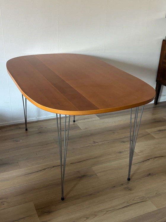 Tavolo da pranzo danese vintage – Tavoli da pranzo, Legno, Metallo (photo 6 of 14)