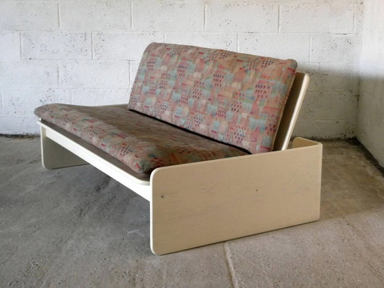 sofa by Erik Deforce for Hi-Plan, 1972 – 2 seaters, Wood, Space Age (photo 9 of 11)
