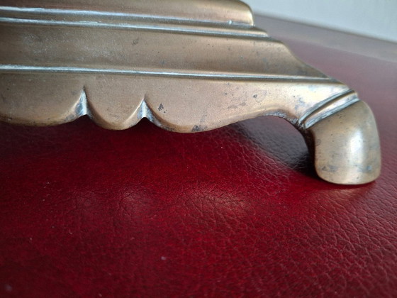 Image 1 of Exceptional bronze lamp base, antique candle holder 1580-1620, certified with traceability