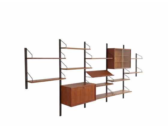 Image 1 of Sistema di pareti vintage Poul Cadovius – Royal System, Danimarca