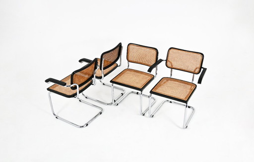 Chaises de salle à manger Style B32 par Marcel Breuer, ensemble de 4