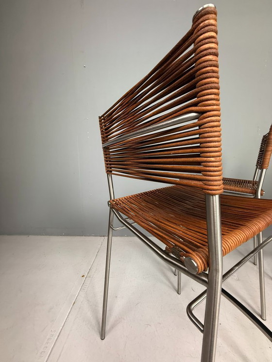 Image 1 of Tito Agnoli – Ensemble de trois tabourets de bar « Miss B », Italie, 1997