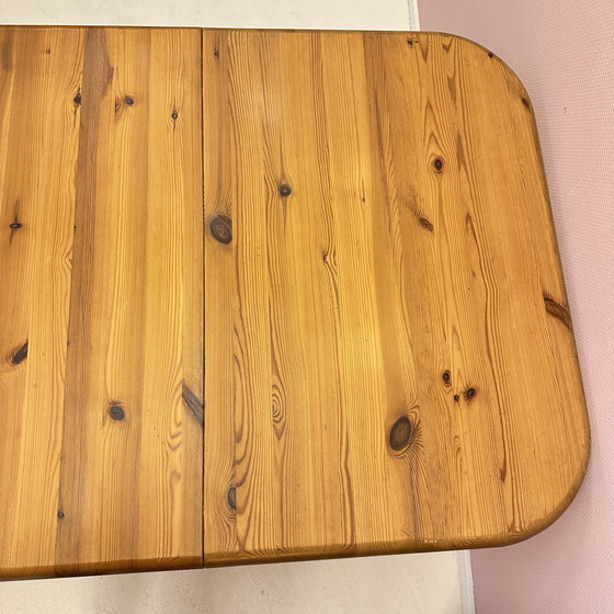 Image 1 of Table de salle à manger extensible en pin des années 1970