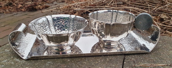 Image 1 of Gero: Set di crema placcato argento Georg Nilsson