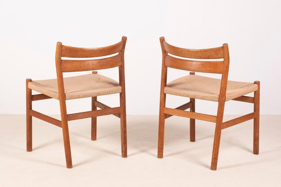 Image 1 of 2x Børge Mogensen BM1 Silla de comedor de roble, años 50 Dinamarca