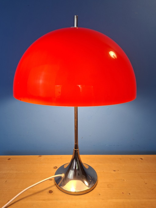Prachtige Grote Space Age Mushroom Tafellamp Van Sölken Leuchten Vintage