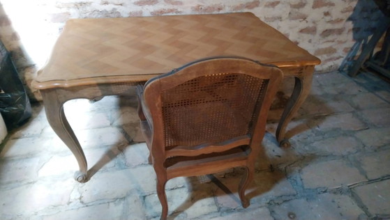 Tavolo stile Luigi XV in rovere e ciliegio. – Tavoli da pranzo, Vintage (photo 13 of 19)