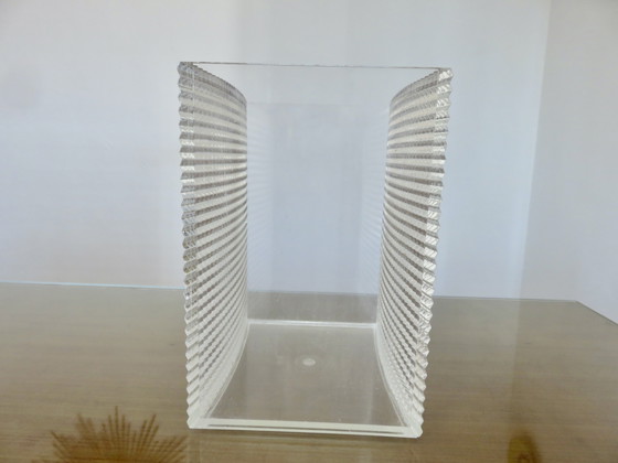 Image 1 of lucite wastepaper basket "Sally designs" USA, 1970