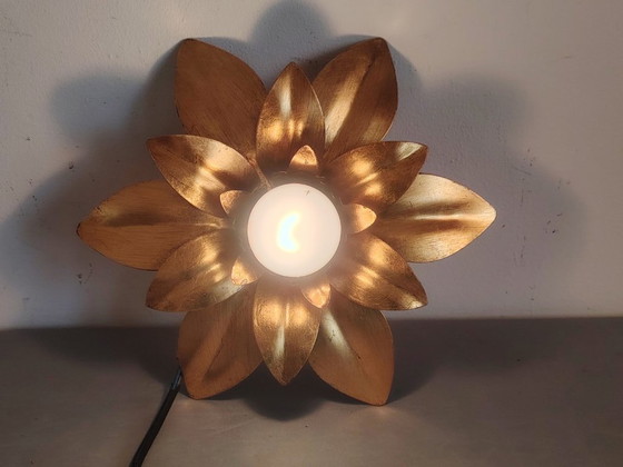 Image 1 of Wandlampen in Hollywood Regency-stijl uit de jaren 70.