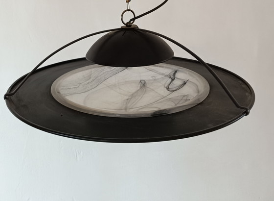 Image 1 of UFO Hanglamp Murano Mid Century Modern