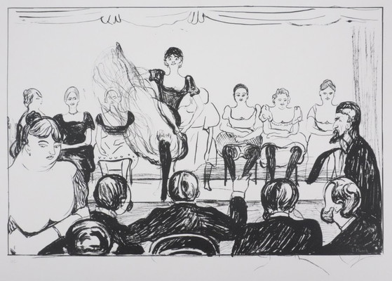 Edvard Munch : Cabaret, Lithographie Signée – Lithographies et sérigraphies, Paper (photo 3 of 10)