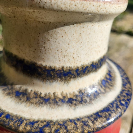 Image 1 of Mid century vase, Pagoda bye Scheurich keramik, 1960, 70, vintage, west germany 