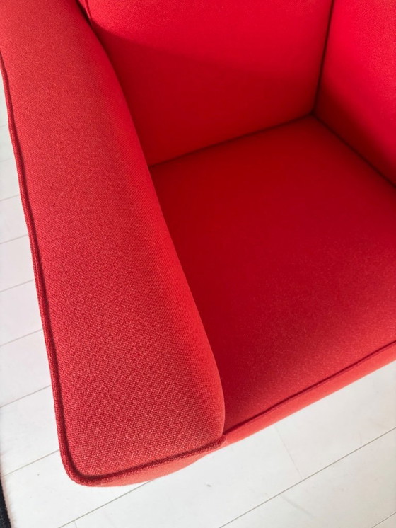 Image 1 of 2 x armchair Design on stock red (price each, chair may also be sold individually)