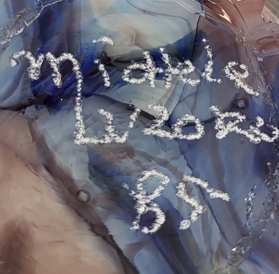 Image 1 of Michèle Luzoro vaas, multicolor, jaren 80, Frankrijk