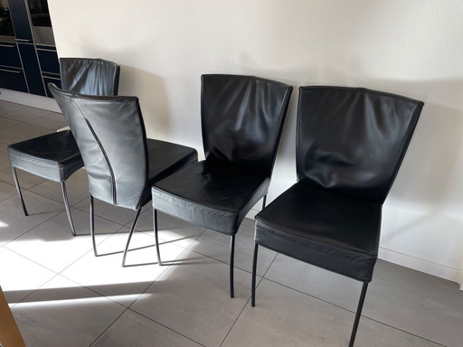 4 x Gijs Papavoine voor Montis Spica eetkamerstoelen