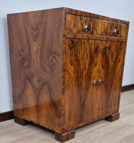 Buffet bas Art Déco Autrichien Porte-Disques 1928