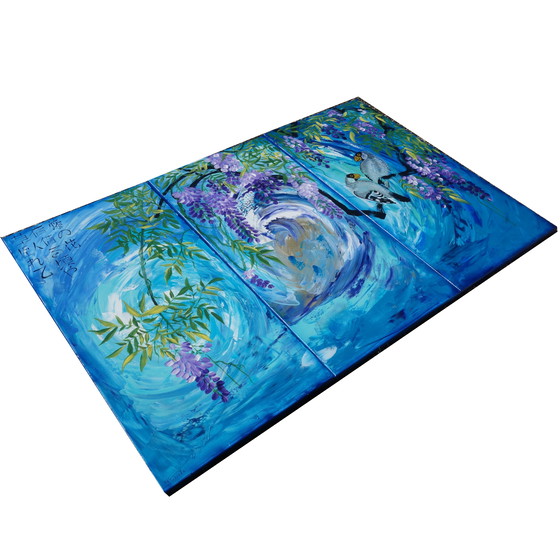 Image 1 of Japanese Wisteria J389 - Blue Painting