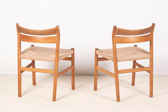 Image 1 of 4x Børge Mogensen BM1 Silla de comedor de roble, años 50 Dinamarca