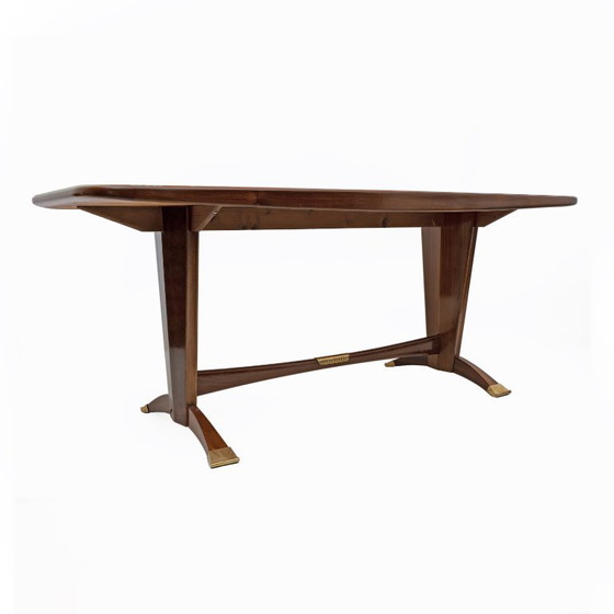 Image 1 of Table à manger italienne moderne du milieu du siècle attribuée à Paolo Buffa, années 1950