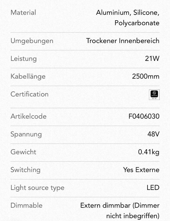 Image 1 of FLOS lamp new