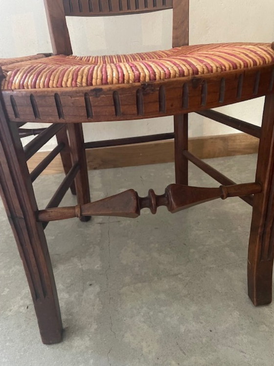 Een paar strostoelen – Eetkamerstoelen, Wood (photo 6 of 6)