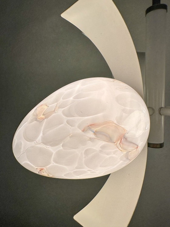 Vintage Spoetnik Hanglamp – Hanglampen, Glass, Metal (photo 6 of 12)