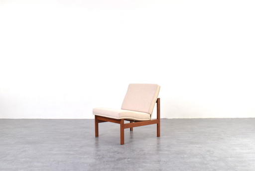 Mid Century Teak Moduline Loungestoel van Ole Gjerløv-Knudsen & Torben Lind voor France & Søn, 1960