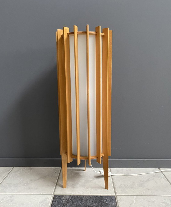 Image 1 of Lampada da tavolo in legno anni '60 Ib Fabiansen