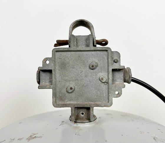 Image 1 of Lampada a sospensione industriale in alluminio pressofuso polacco di Mesko, anni '70