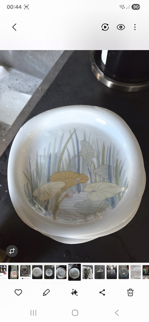 Rosenthal suomi Roseau gebaksbordjes