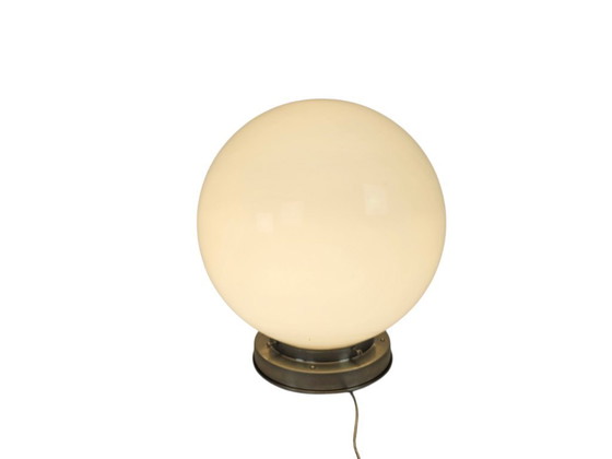 Image 1 of Gispen Classics - Giso Gispen - Lampada da soffitto XL - vetro opale - nichel - 2000