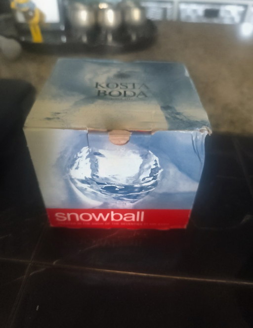 Portavelas de bola de nieve vintage Boda Kosta