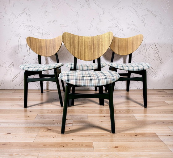 Image 1 of Juego de 4 sillas G Plan con respaldo de mariposa, estilo mediados de siglo.