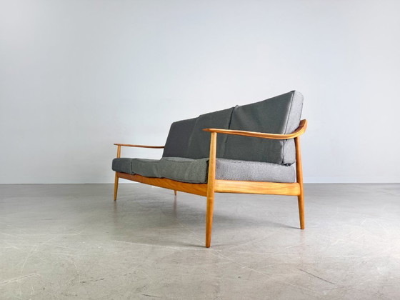 Image 1 of Knoll Antimott Sofa Midcentury Couch Walter Wilhelm Knoll Maple