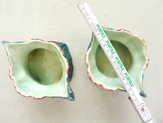 Image 1 of Thulin Pottery - 2 Vazen - #288 - Earthenware - Pair of Art Deco Vases