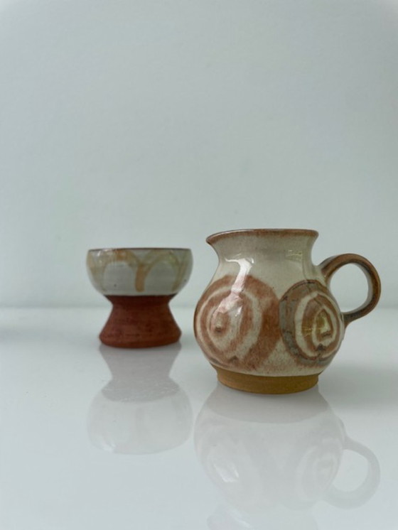 Image 1 of Stoviglie vintage Hyllested Keramik – set da 7 pezzi