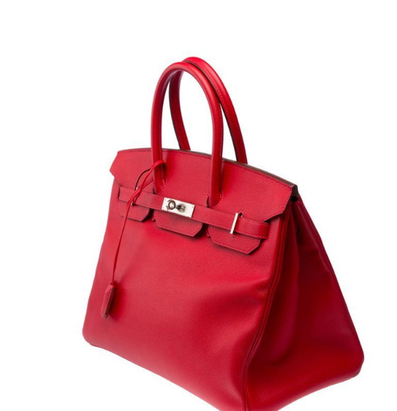 Image 1 of Borsa HERMES Birkin 35 in cuoio rosso - 103312