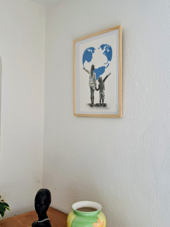 ALESSIO B - Mijn Wereld - Ingelijste lithografie van de kunstenaar – Litho's & Zeefdrukken, Paper (photo 9 of 11)