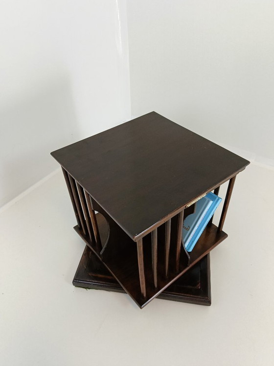 Image 1 of beautiful antique table book mill book stand