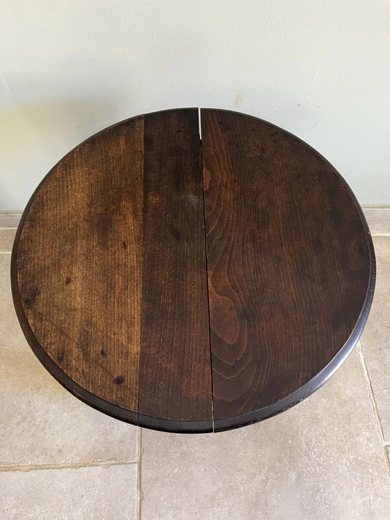 Side table with press screw style legs – Wood, Rustic (photo 5 of 14)