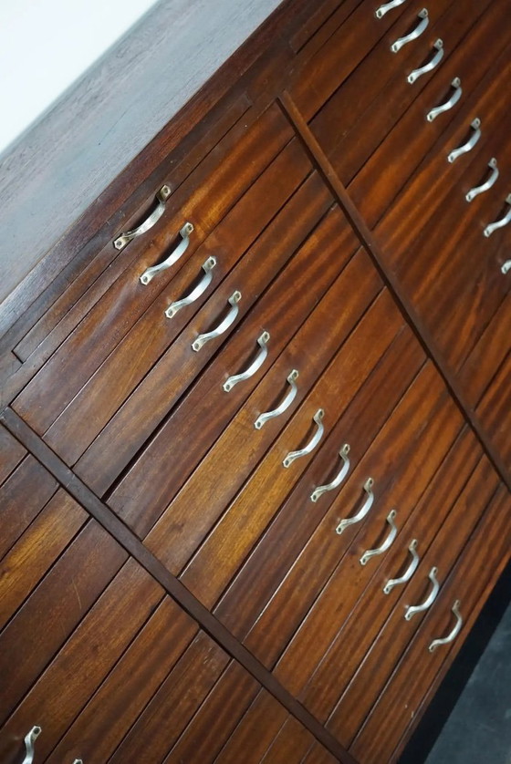 Image 1 of Mobiletto vintage da gioielliere/orologiaio in mogano olandese, circa 1930